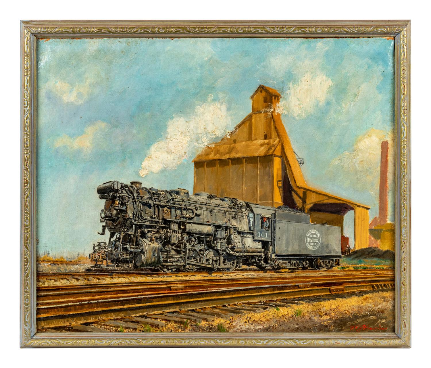 Locomotive and Silo