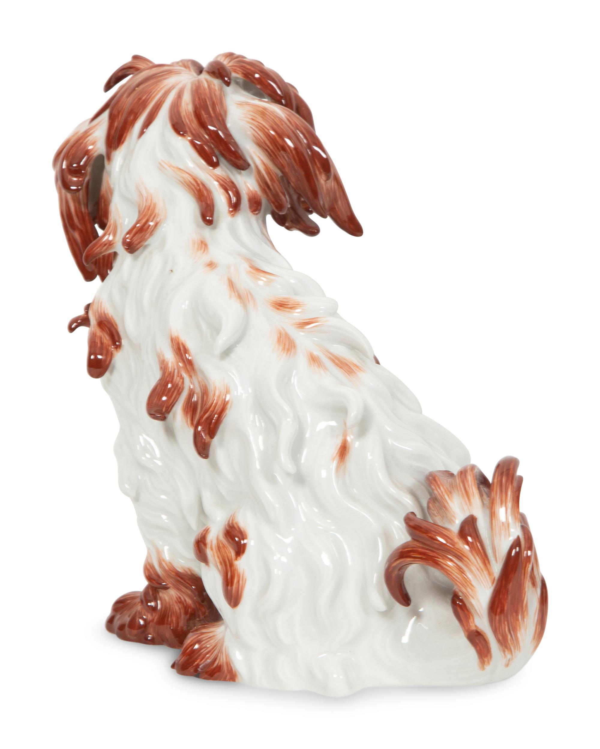 A Meissen Porcelain Bolognese Dog