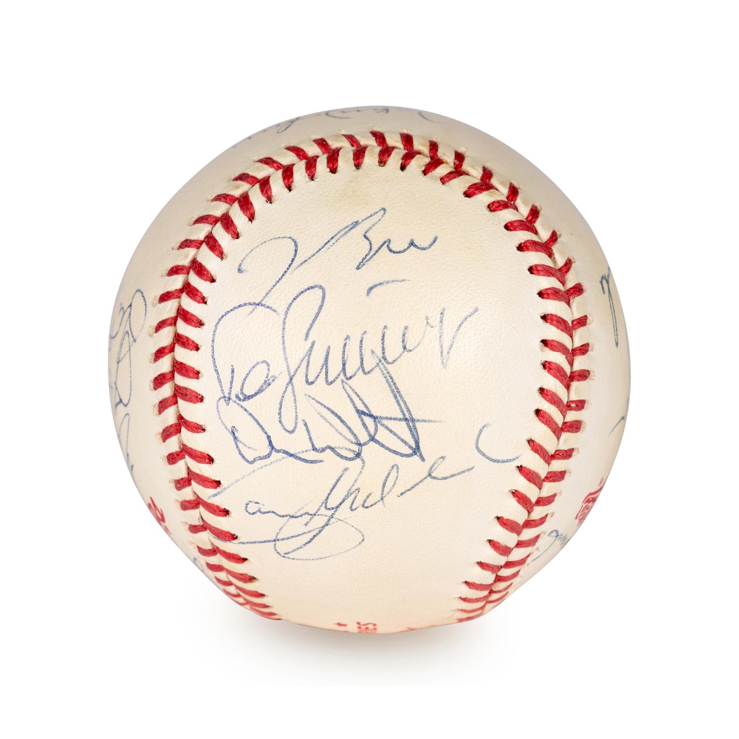 A 1992 Toronto Blue Jays World Series Champions Team Signed Autograph Baseball (Beckett Authentication Services BAS Certified)