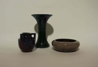 Three Haeger Pottery Articles Height of tallest 10 1/8 inches.