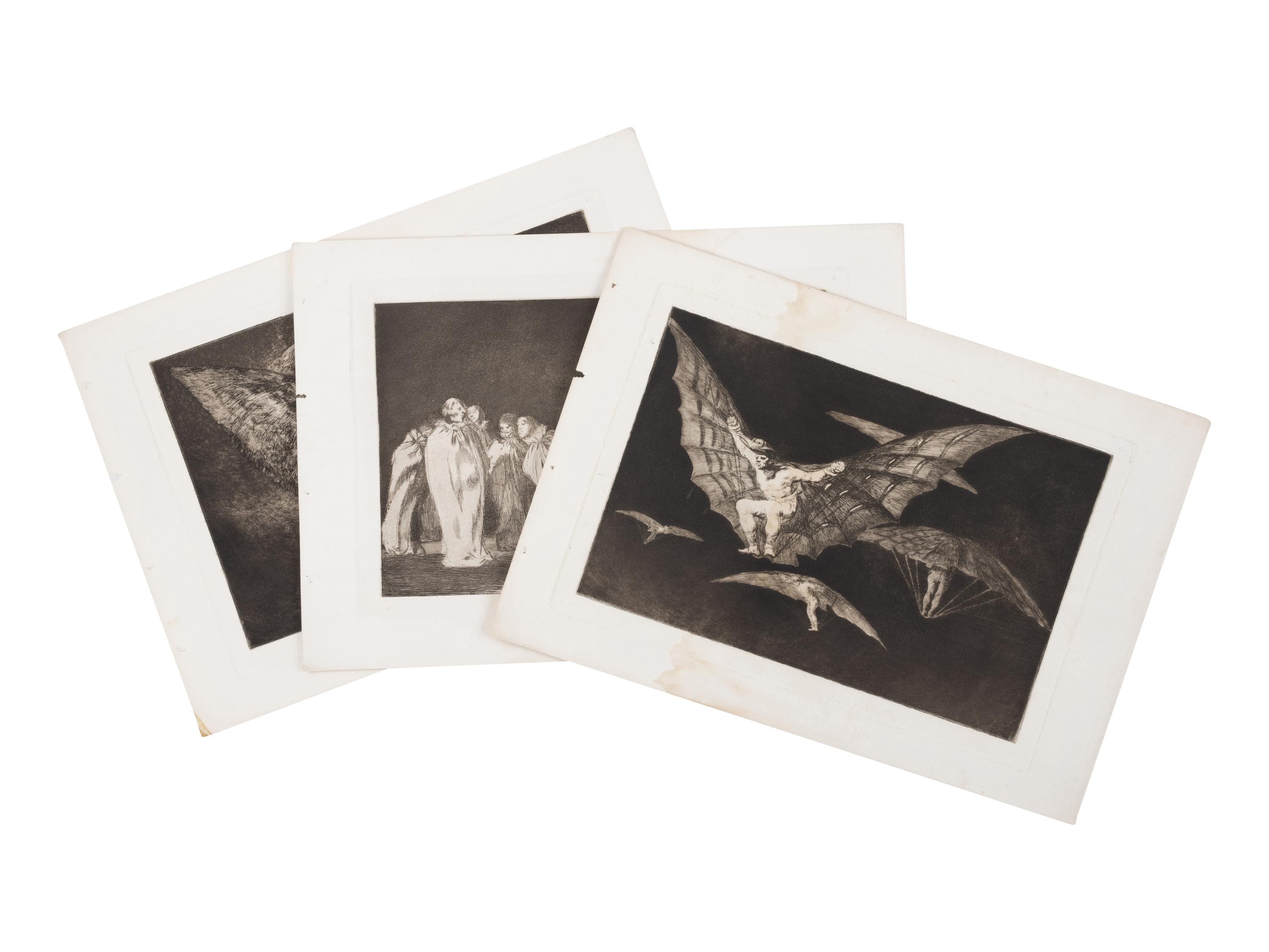 GOYA Y LUCIENTES, Francisco de (1746-1828). Los Proverbios . Madrid: Real Academia de Nobles Artes de San Fernando, 1864.