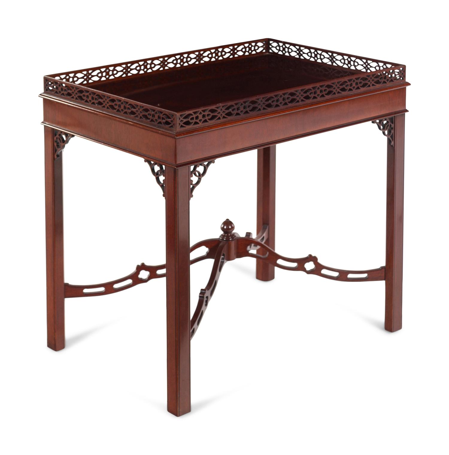 A George III Style Mahogany Silver Table
