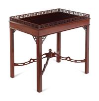 A George III Style Mahogany Silver Table