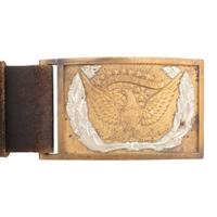 US Pattern 1851 Blackened Buff Leather Artillery Saber Belt