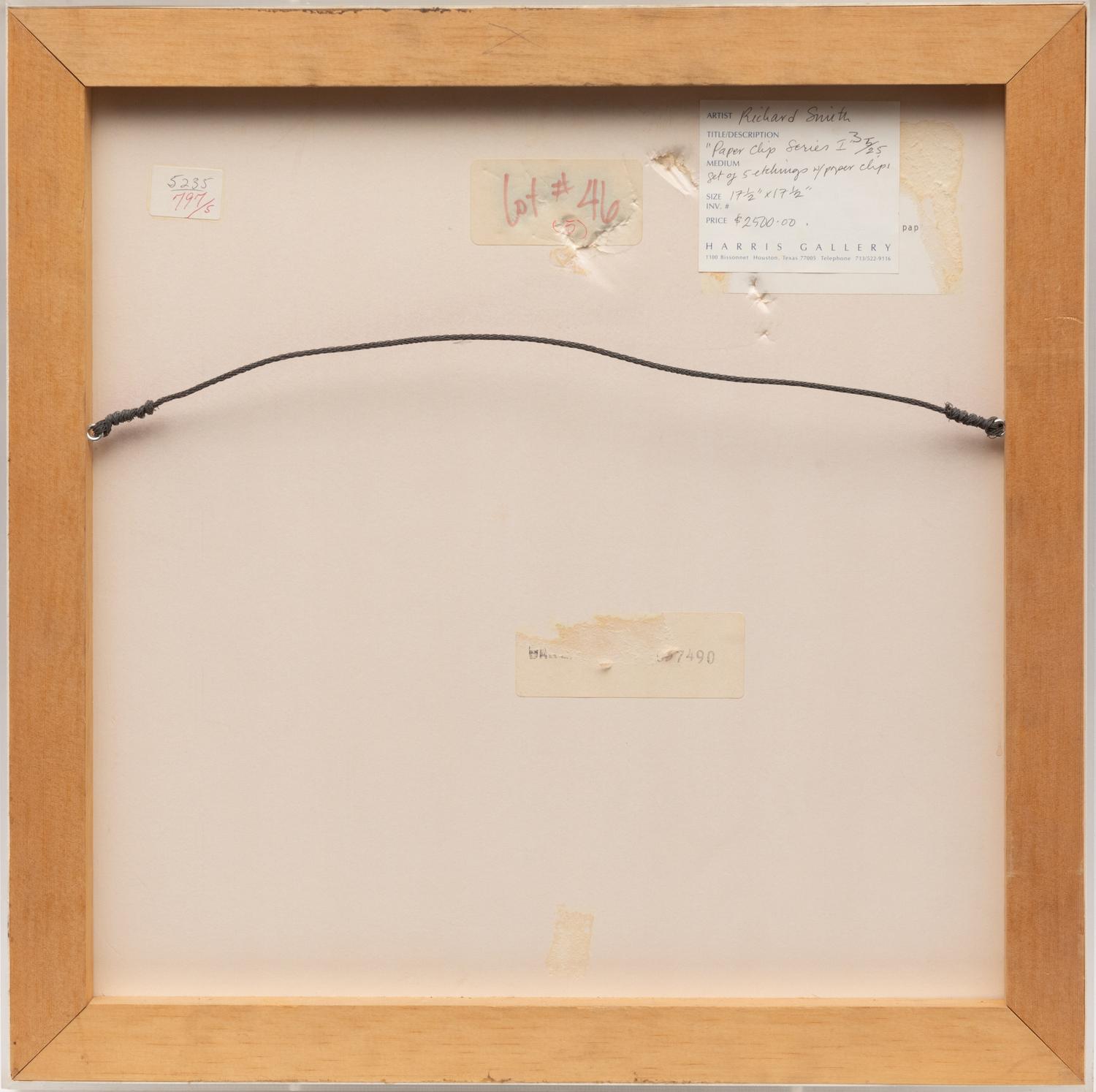 Paper Clip Suite I (suite of five), 1974