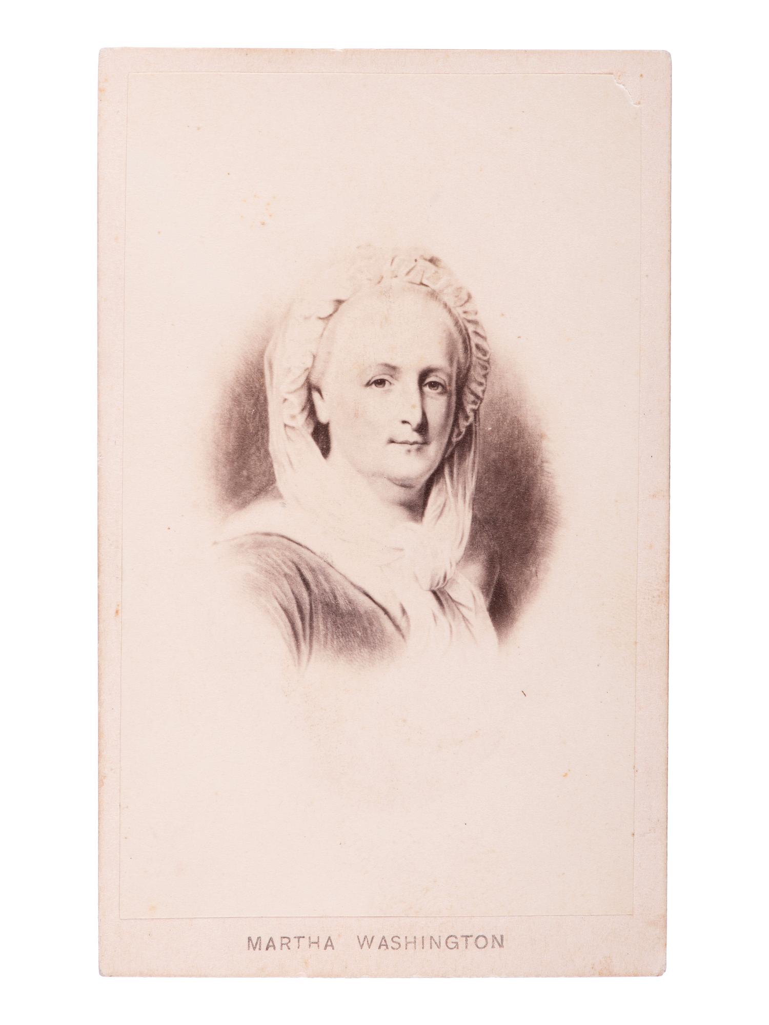 [WASHINGTON, George (1732-1799)]. A group of 5 Civil War-period CDVs, comprising: