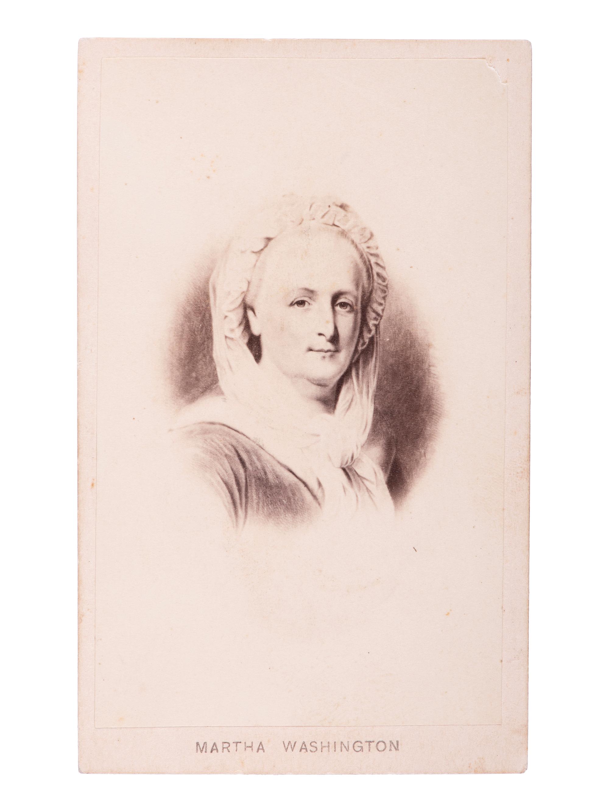 [WASHINGTON, George (1732-1799)]. A group of 5 Civil War-period CDVs, comprising: