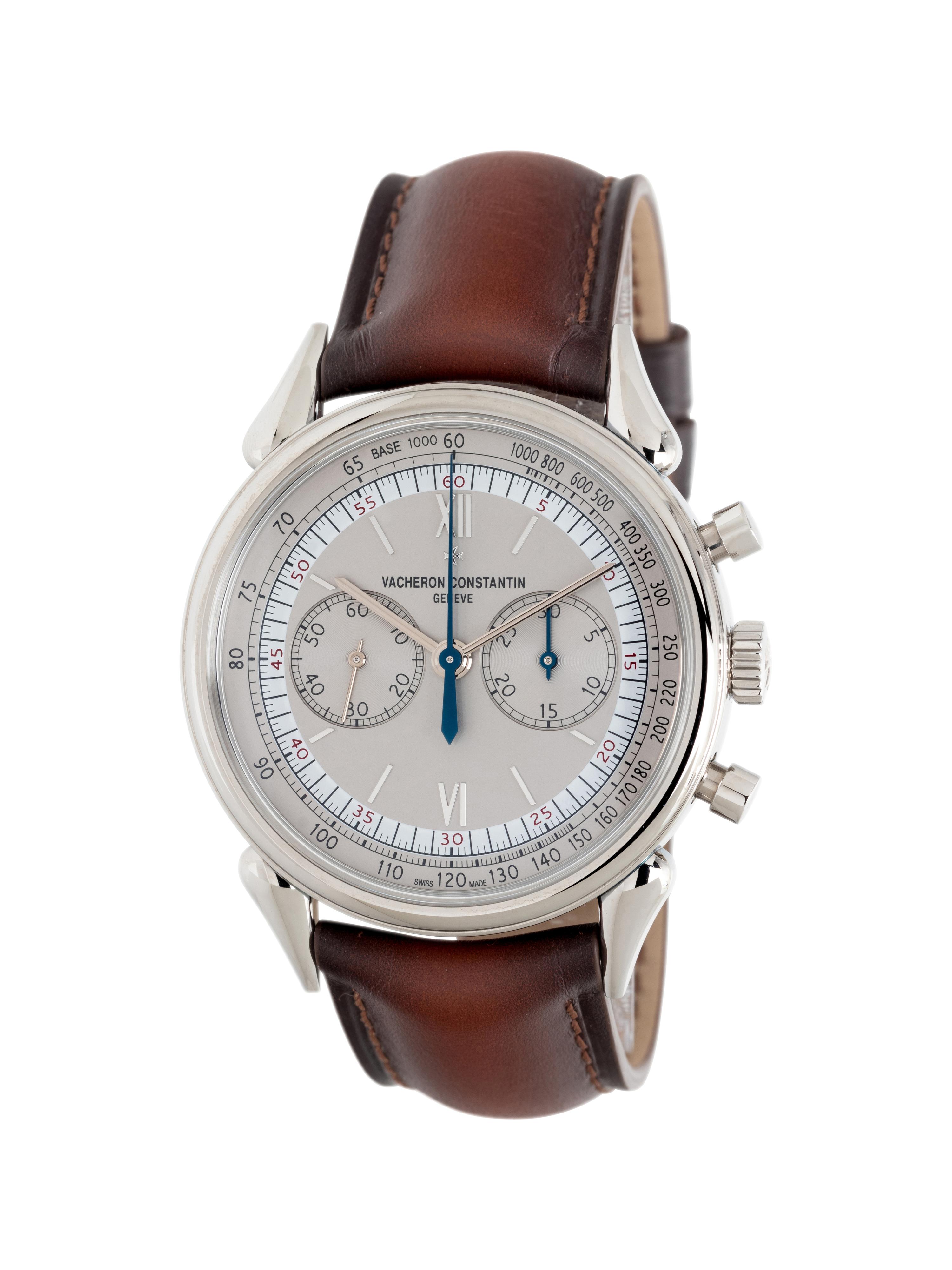VACHERON CONSTANTIN, REF. 5000H STAINLESS STEEL 'HISTORIQUES CORNES DE VACHE 1955' CHRONOGRAPH WATCH