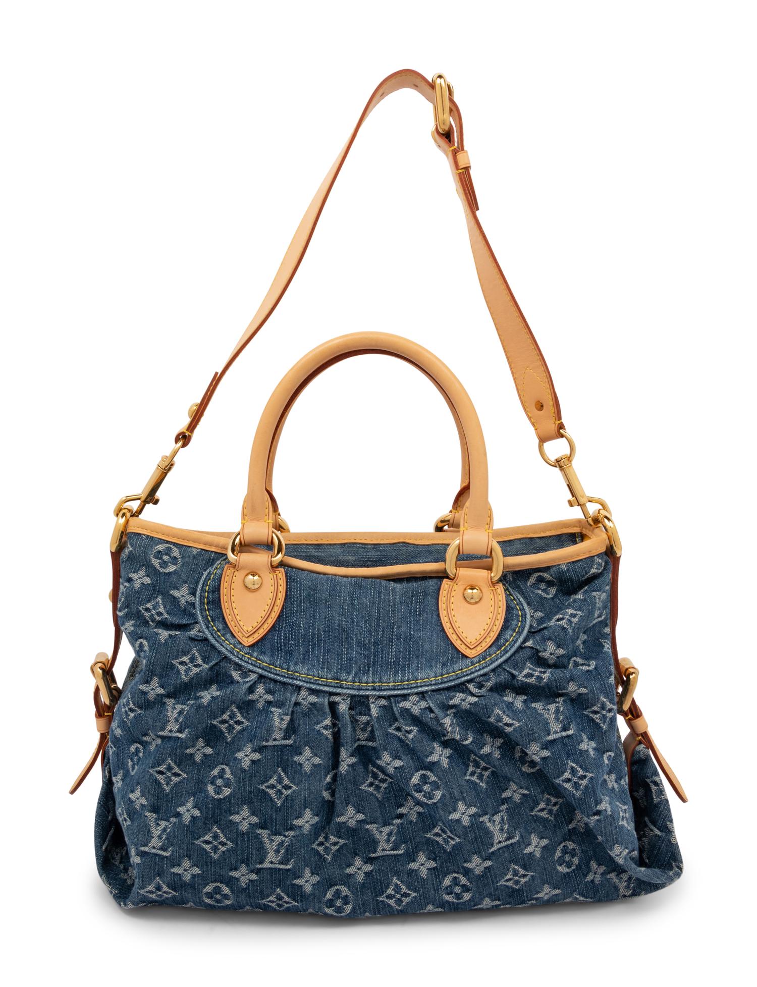 Louis Vuitton Monogram Blue Denim Neo Cabby MM Handbag, 2007