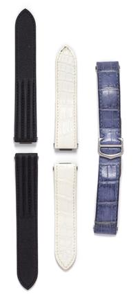 A Collection of Interchangeable "Roadster" Wristwatch Straps, Cartier,