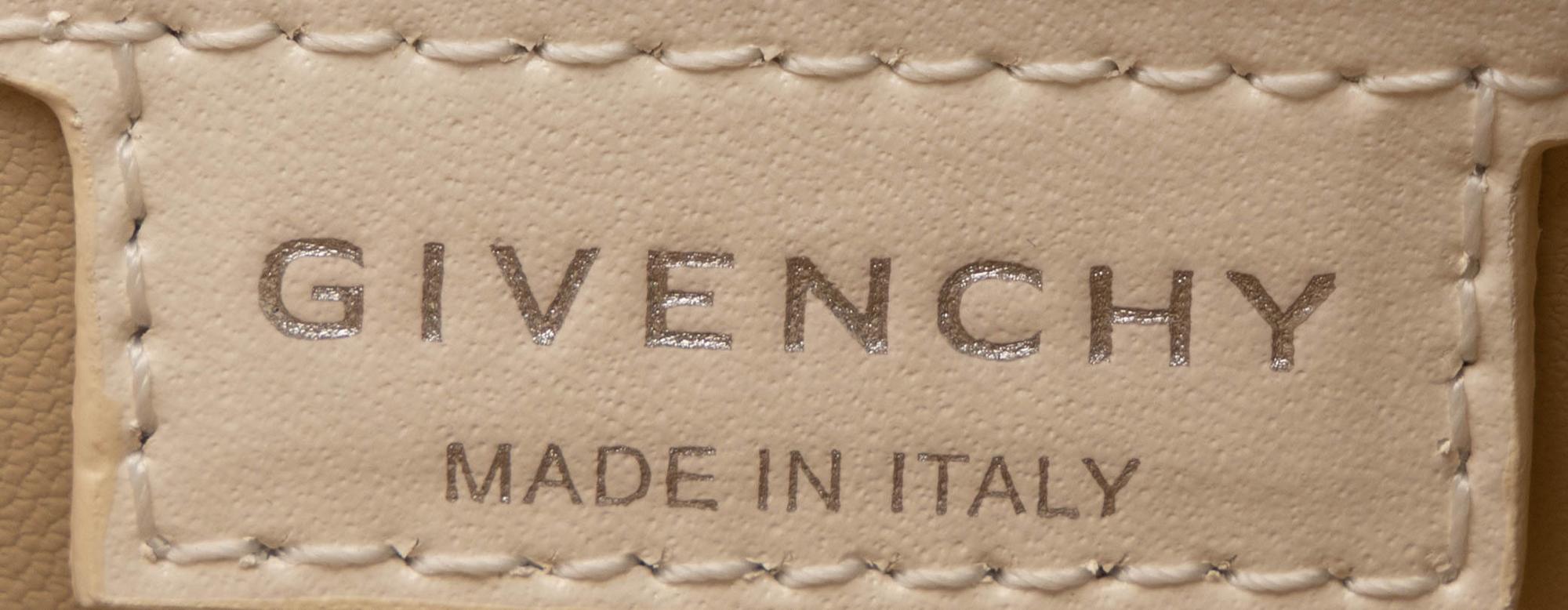 Givenchy, Mini Cut-Out Bag in White Leather