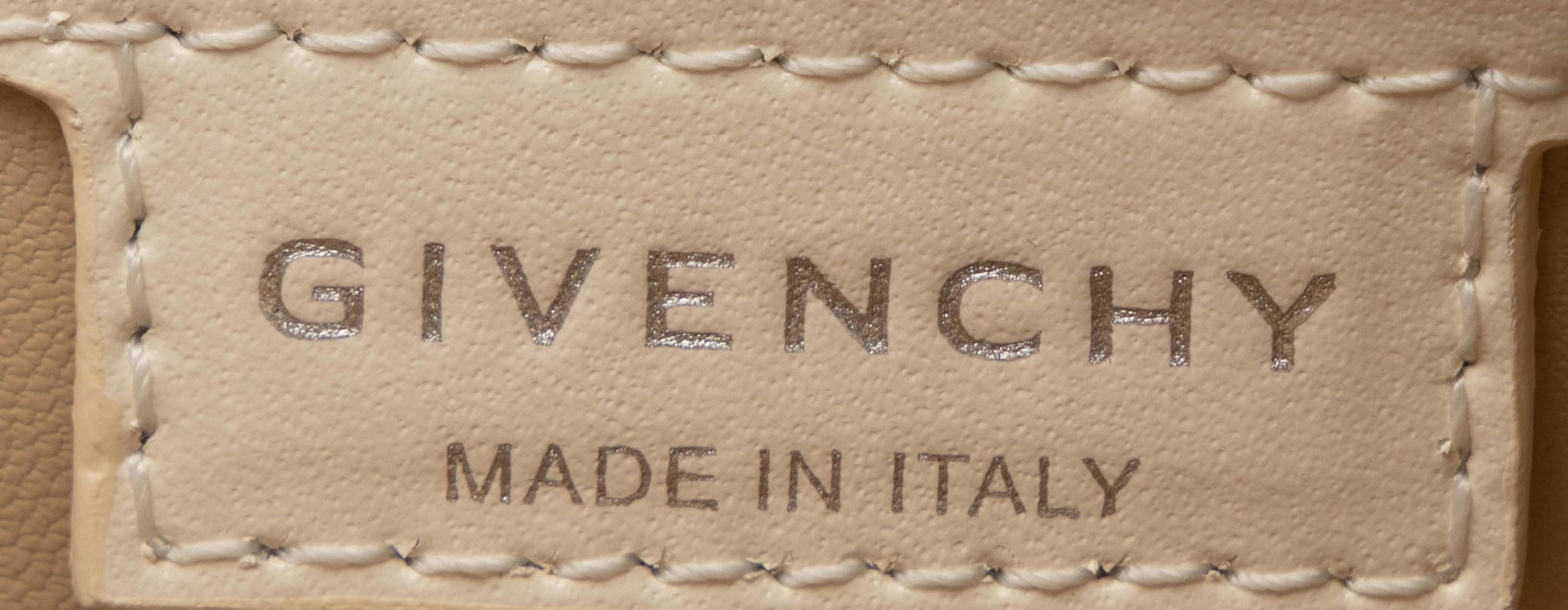 Givenchy, Mini Cut-Out Bag in White Leather