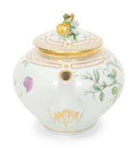 A Royal Copenhagen Flora Danica Porcelain Teapot