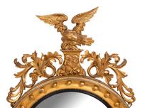 A Regency Giltwood Convex Mirror