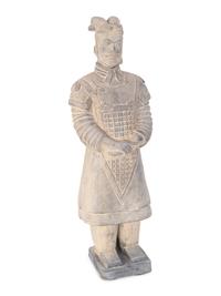 A Chinese Terracotta Figure of a Warrior — 20TH CENTURY