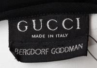 A Gucci Black Jersey Gown, Size 38.