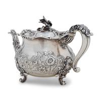 A Paul Storr and Mortimer Silver Teapot