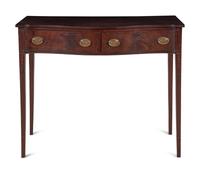 A George III Mahogany Bowfront Sideboard