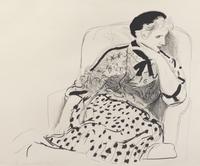 David Hockney, (British, b. 1937), Celia in an Armchair, 1980