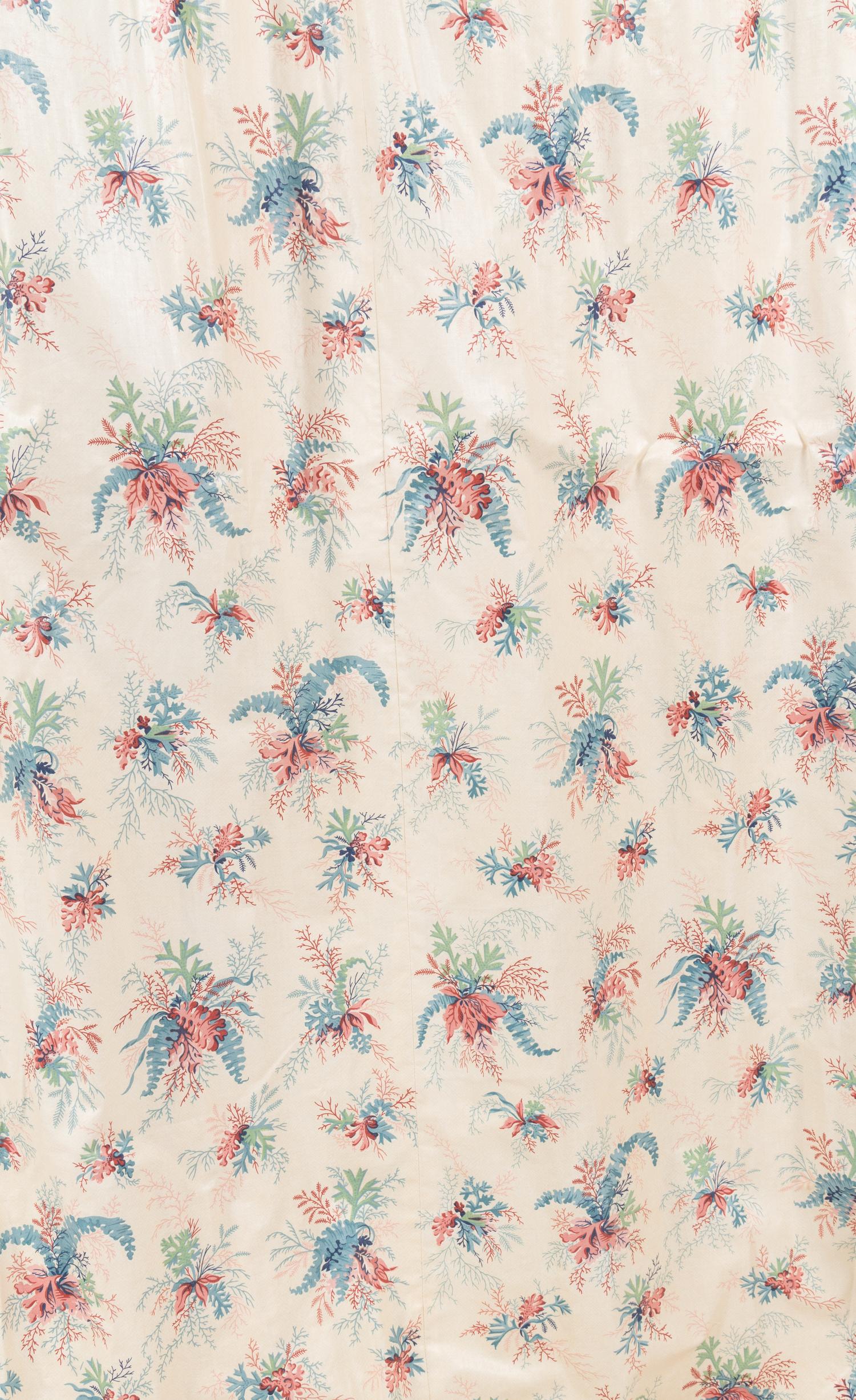 Two Pairs of Chintz Drapery Panels