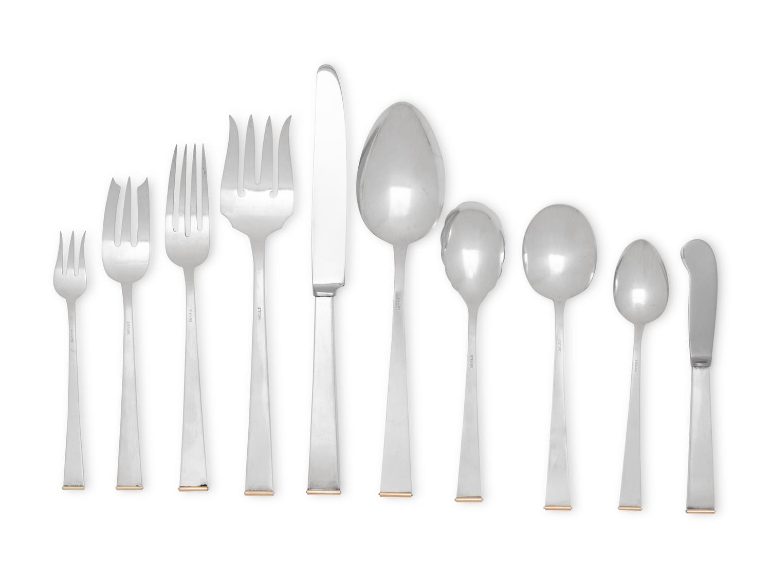 An American Silver Flatware Service