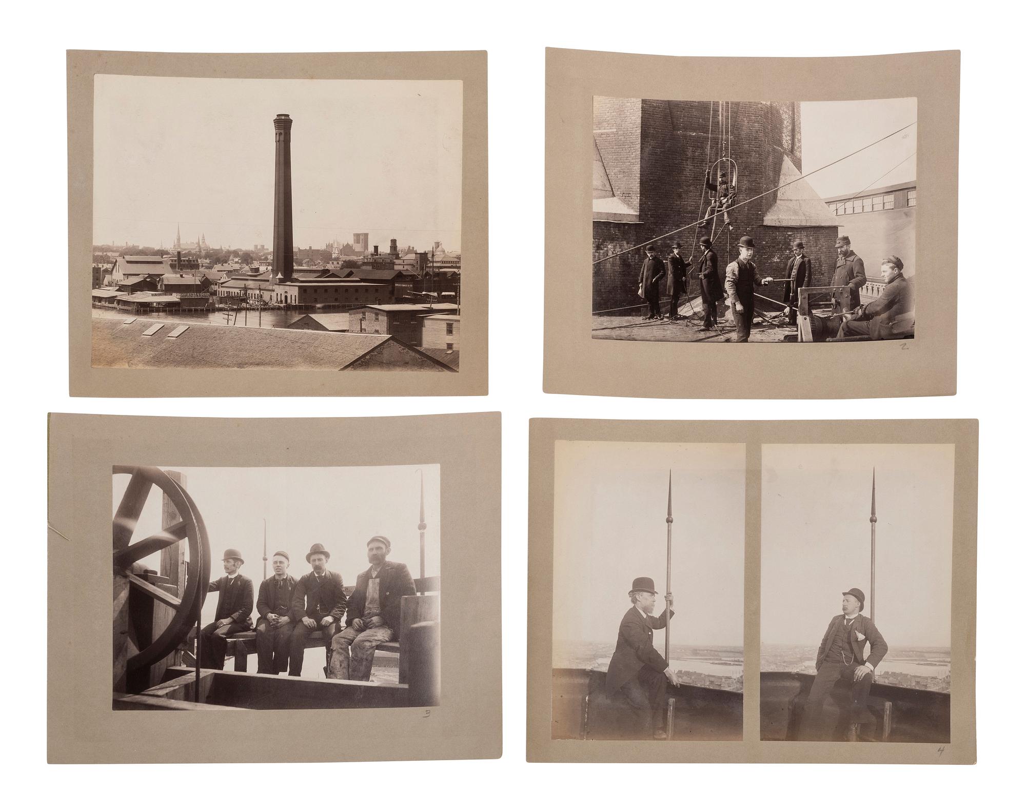 Rhode Island Extraordinary 20 Part Photo Panorama of Providence, circa 1880-90.
