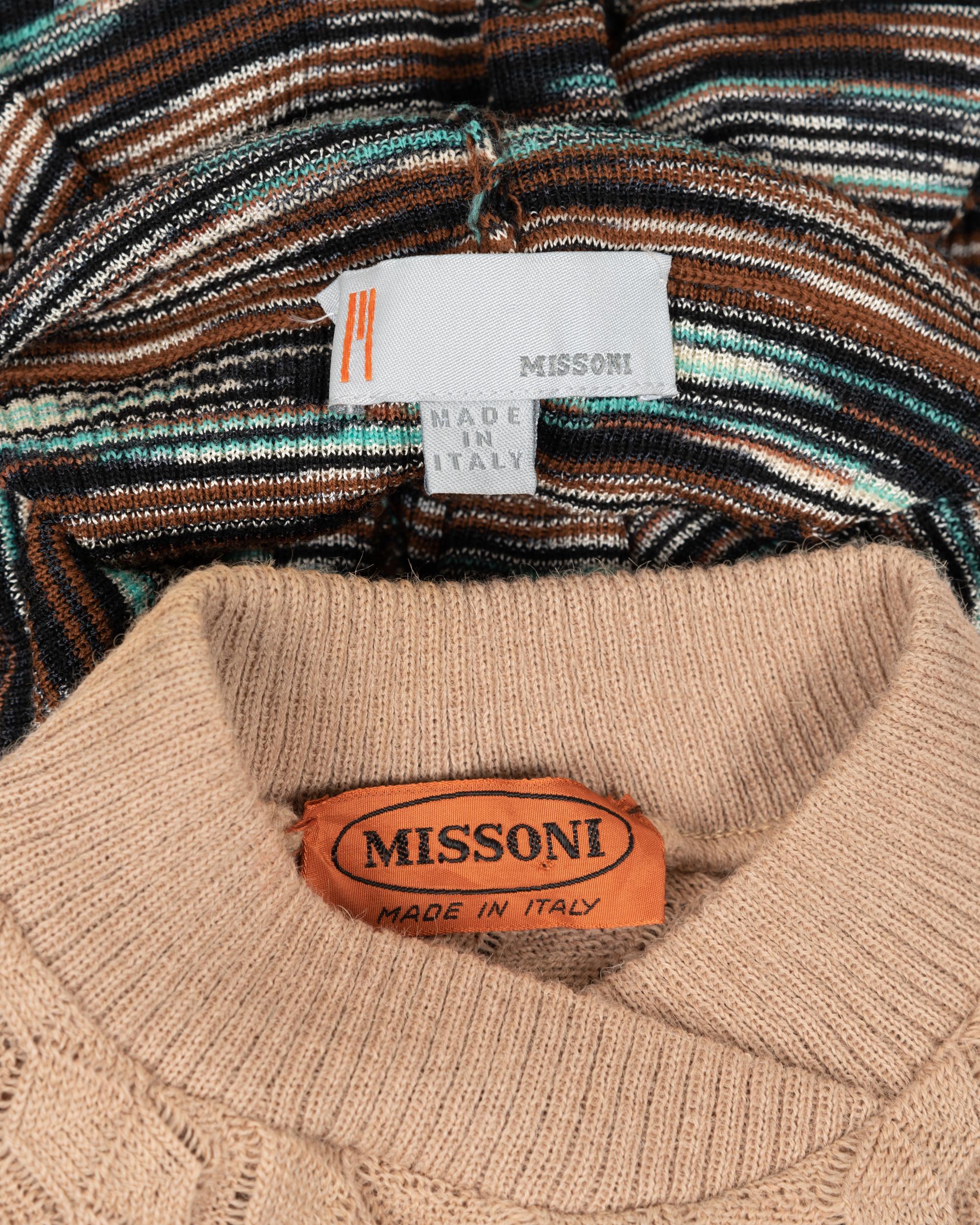 Two Missoni Knit Dresses, 1990-2000s