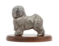 A Pewter Old English Sheepdog Width of base 7 3/8 inches. — ED HARRIS, 1984