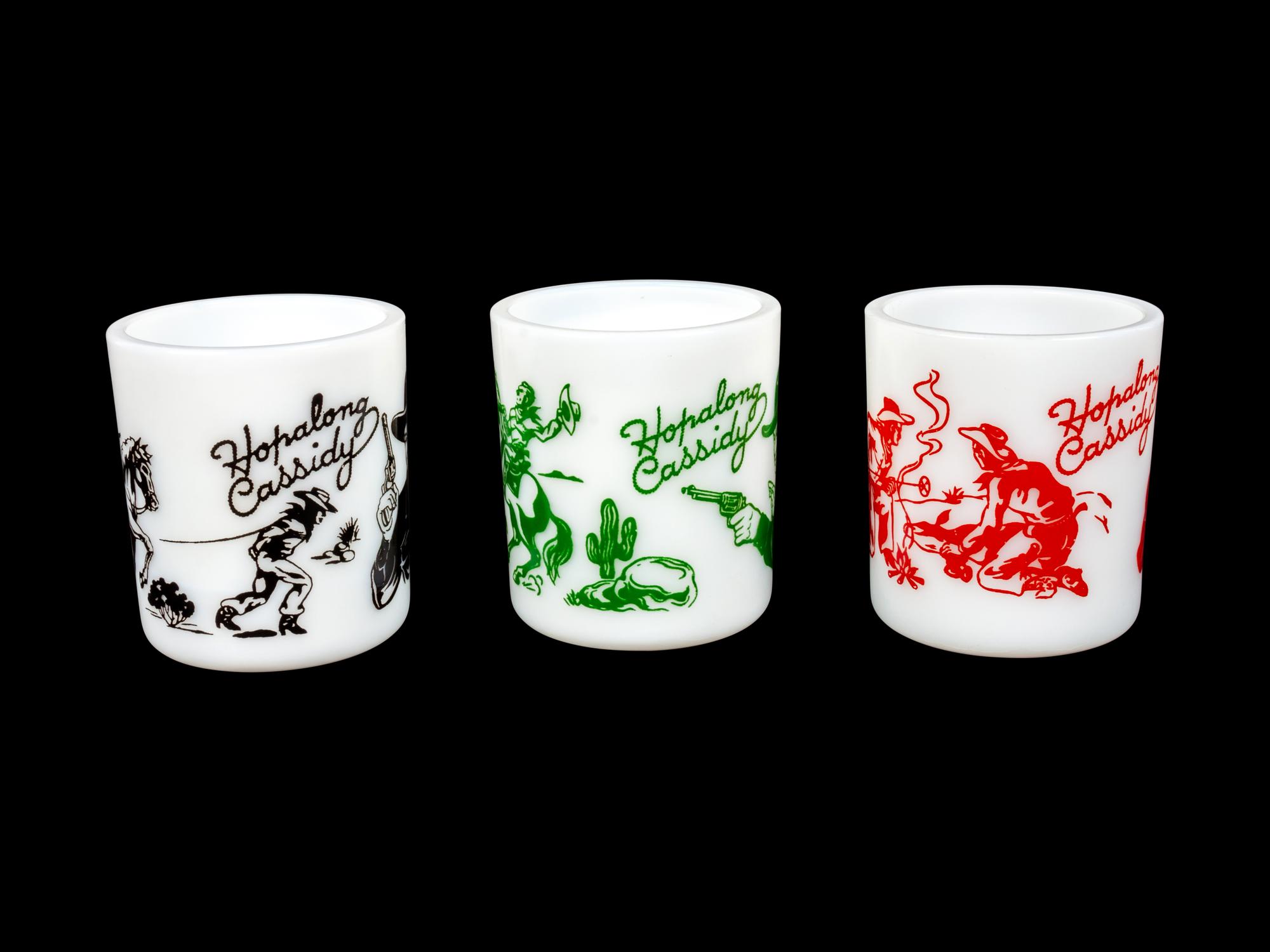 Six Hopalong Cassidy Mugs