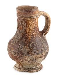 A Rhenish Salt-Glazed Stoneware Bartmannskrug