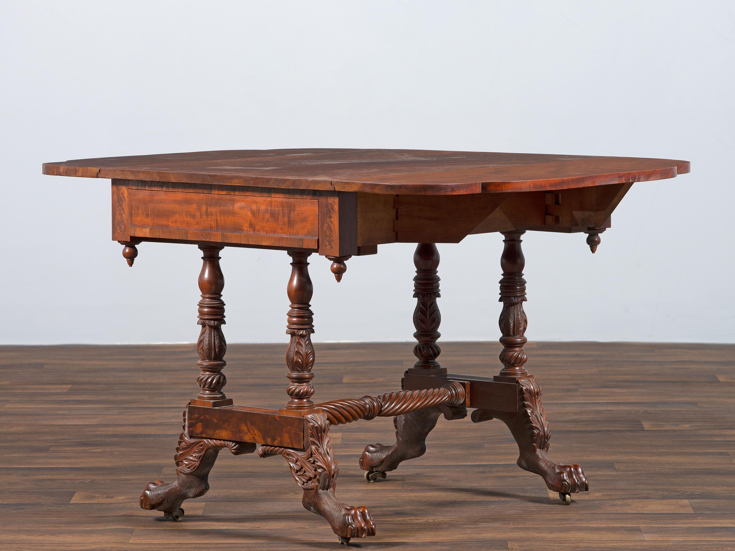 A Classical Mahogany Drop-Leaf Table