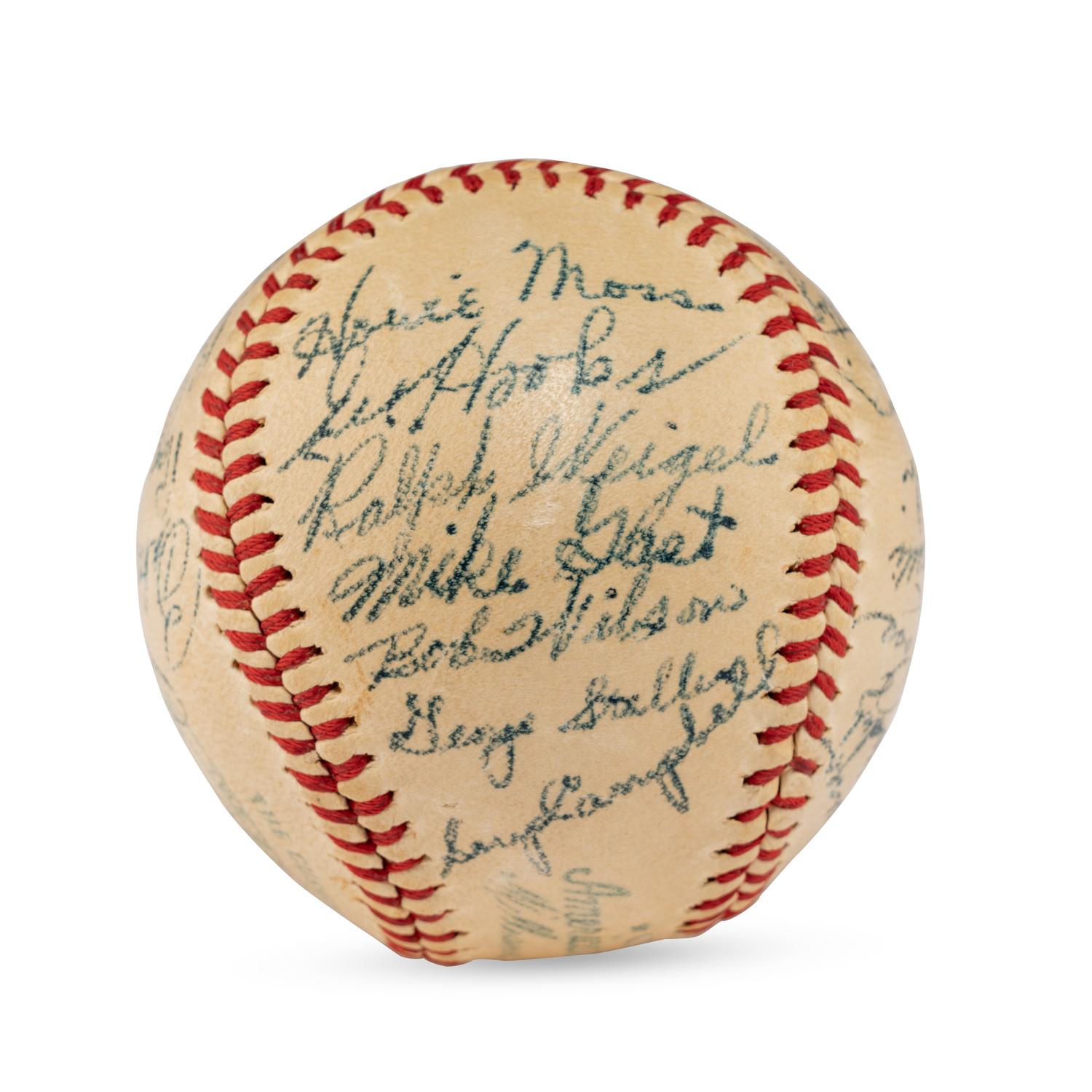 A 1947 Baltimore Orioles Team Signed Autograph Baseball