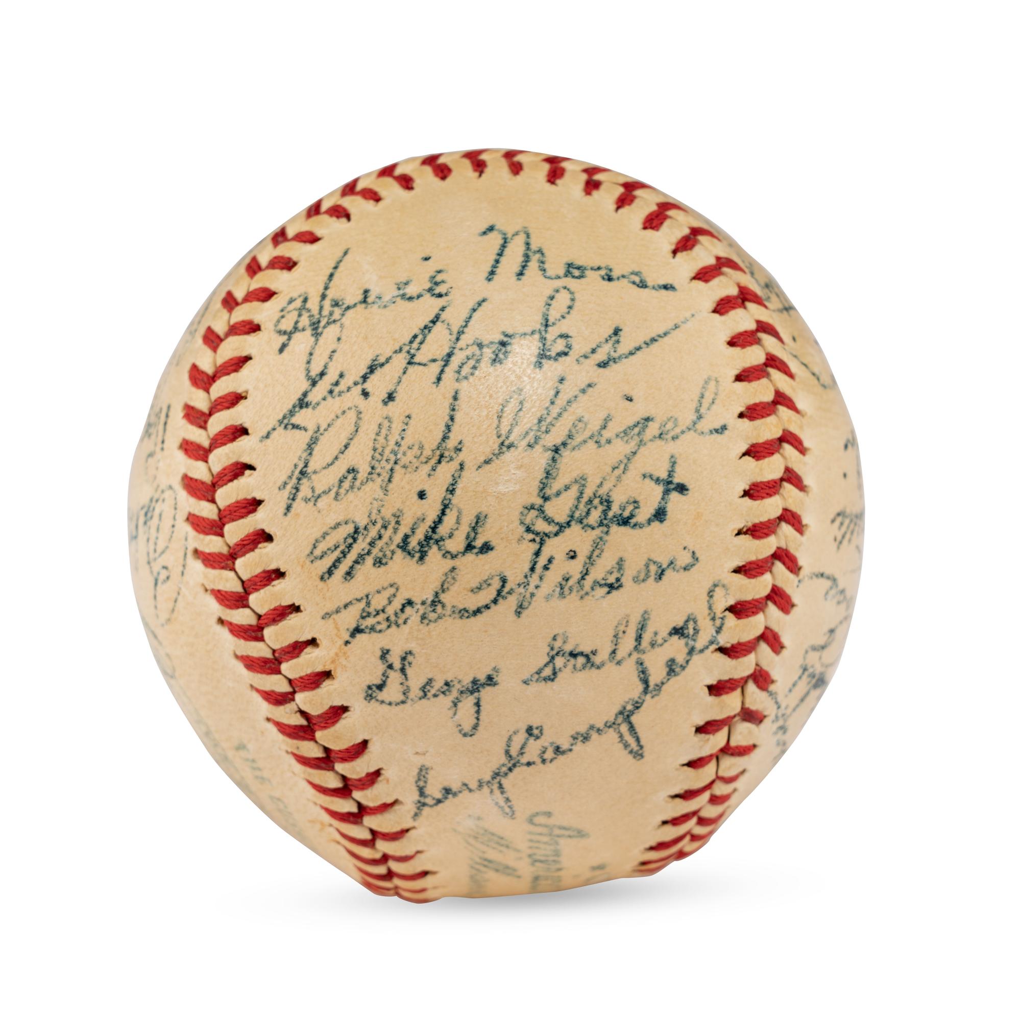 A 1947 Baltimore Orioles Team Signed Autograph Baseball