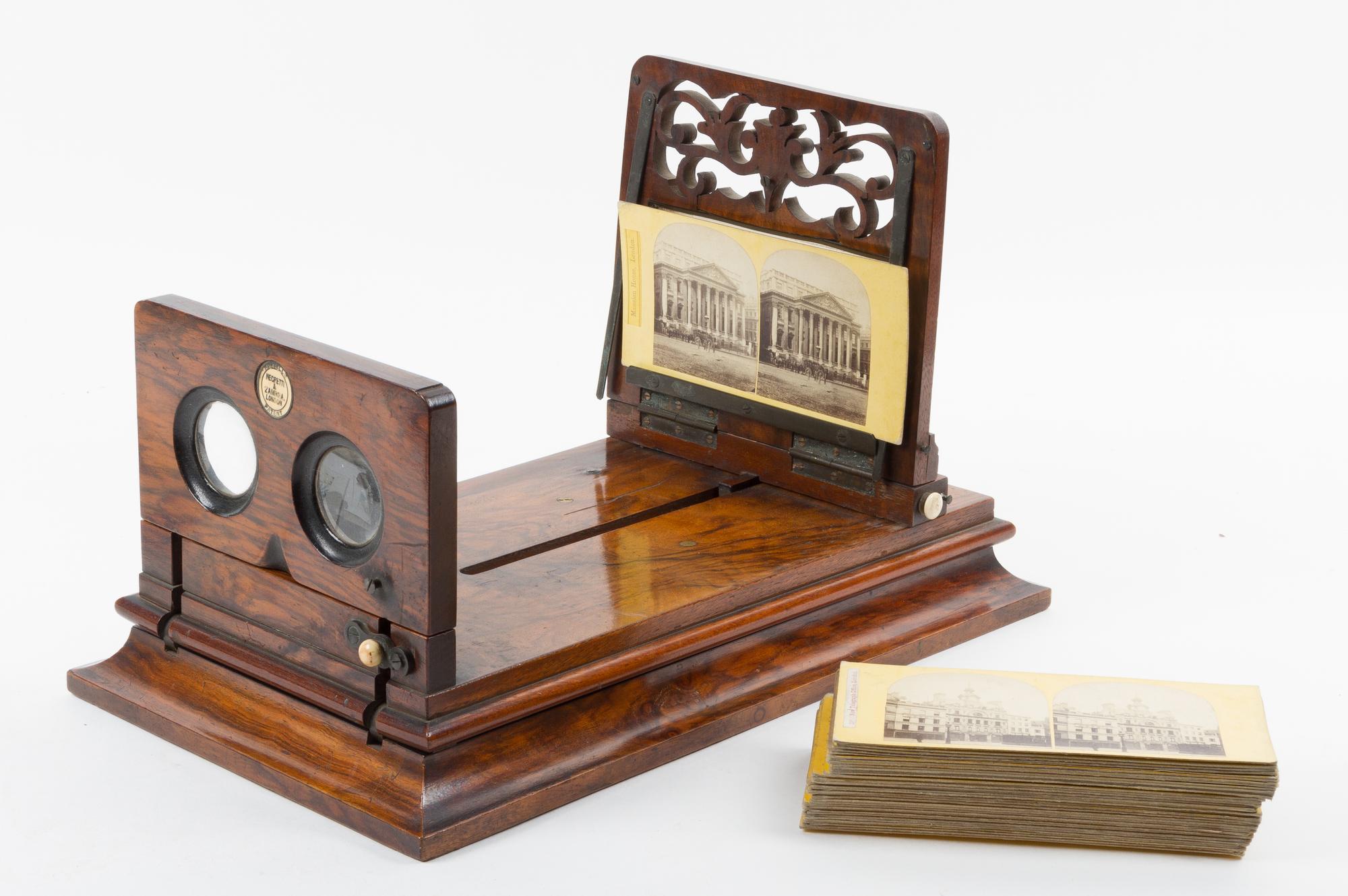 A Stereographoscope Height 15 5/8 x width 9 1/8 inches.