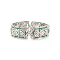 DIAMOND AND EMERALD BRACELET