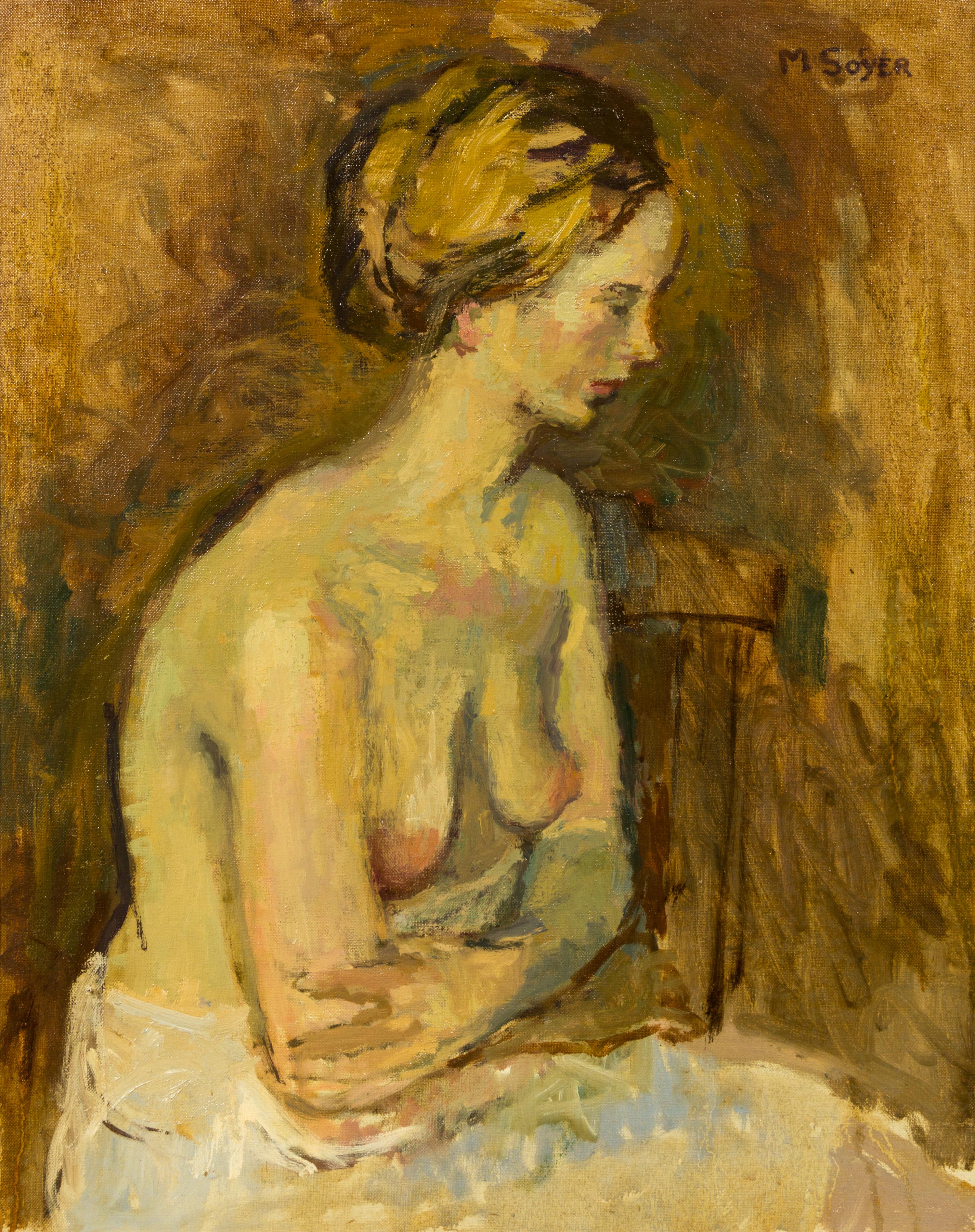 Moses Soyer, (American, 1899–1974), Study of a Blonde Woman