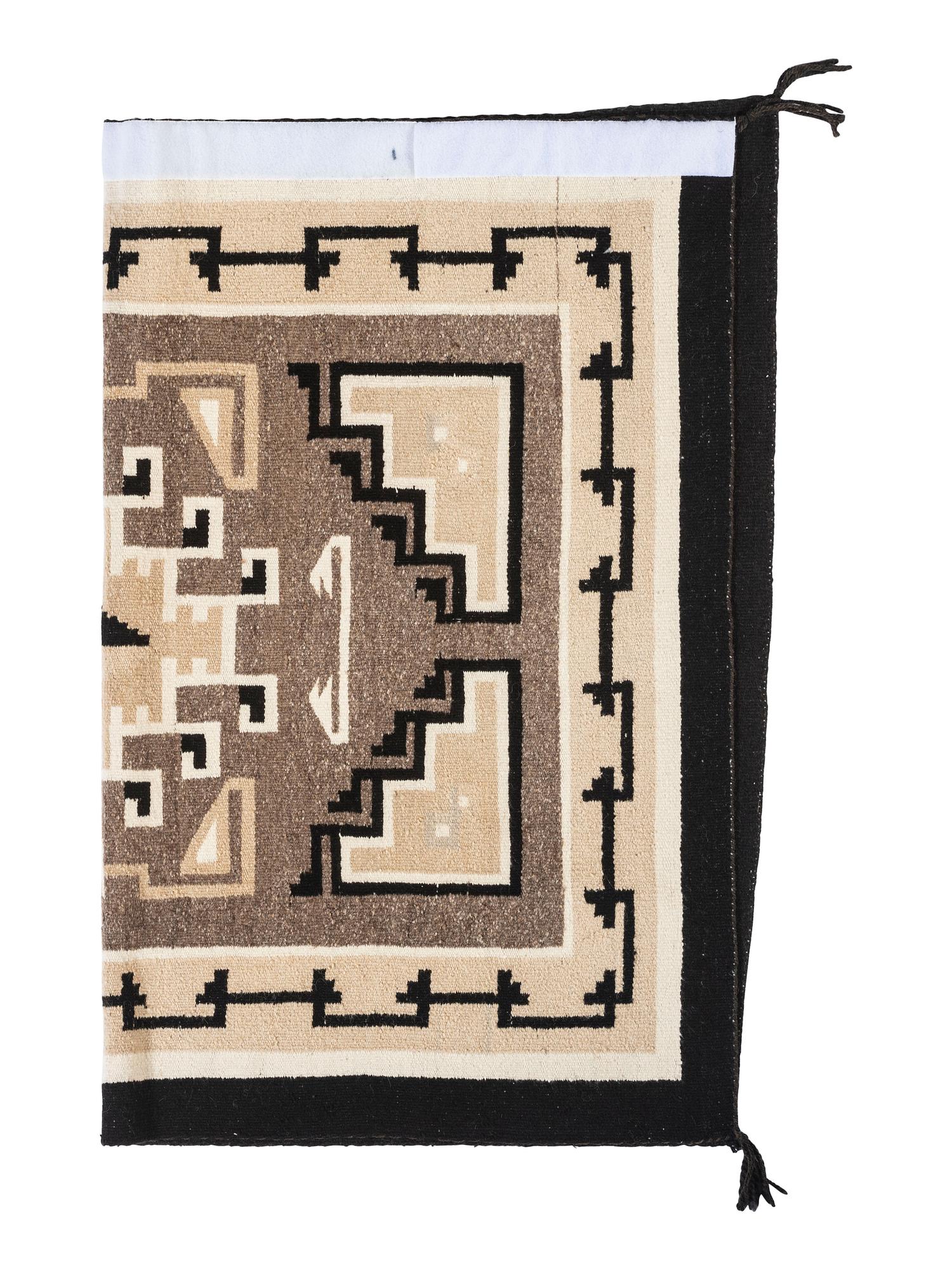 Navajo Two Grey Hills Pattern Weaving / Rug