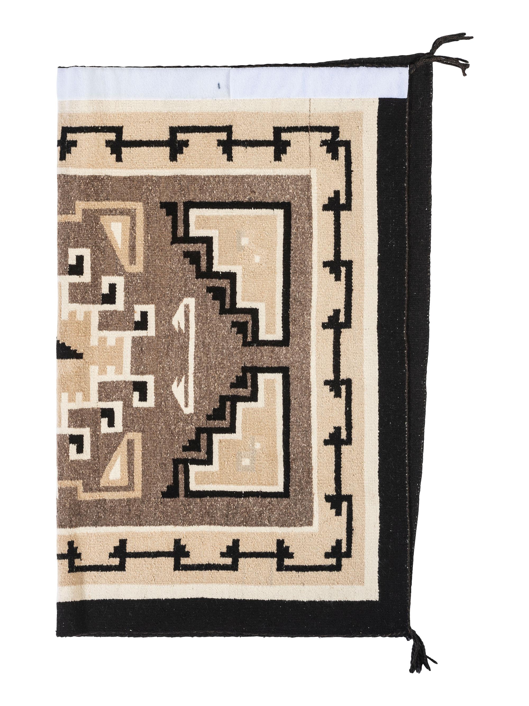 Navajo Two Grey Hills Pattern Weaving / Rug