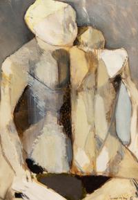 Leonardo Cremonini, (Italian, 1926-2010), Figure, 1951