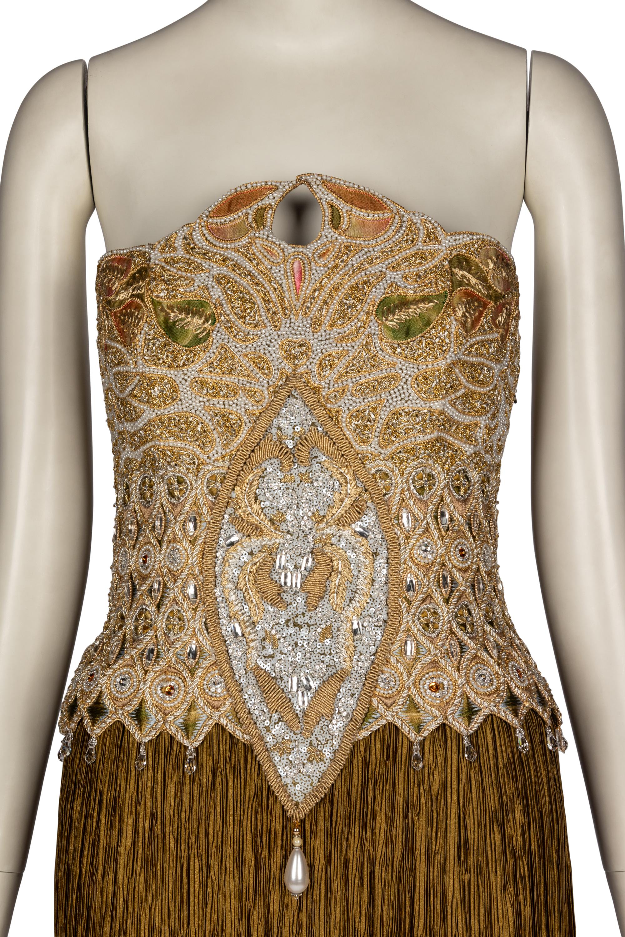 Mary McFadden Strapless Gown and Bolero