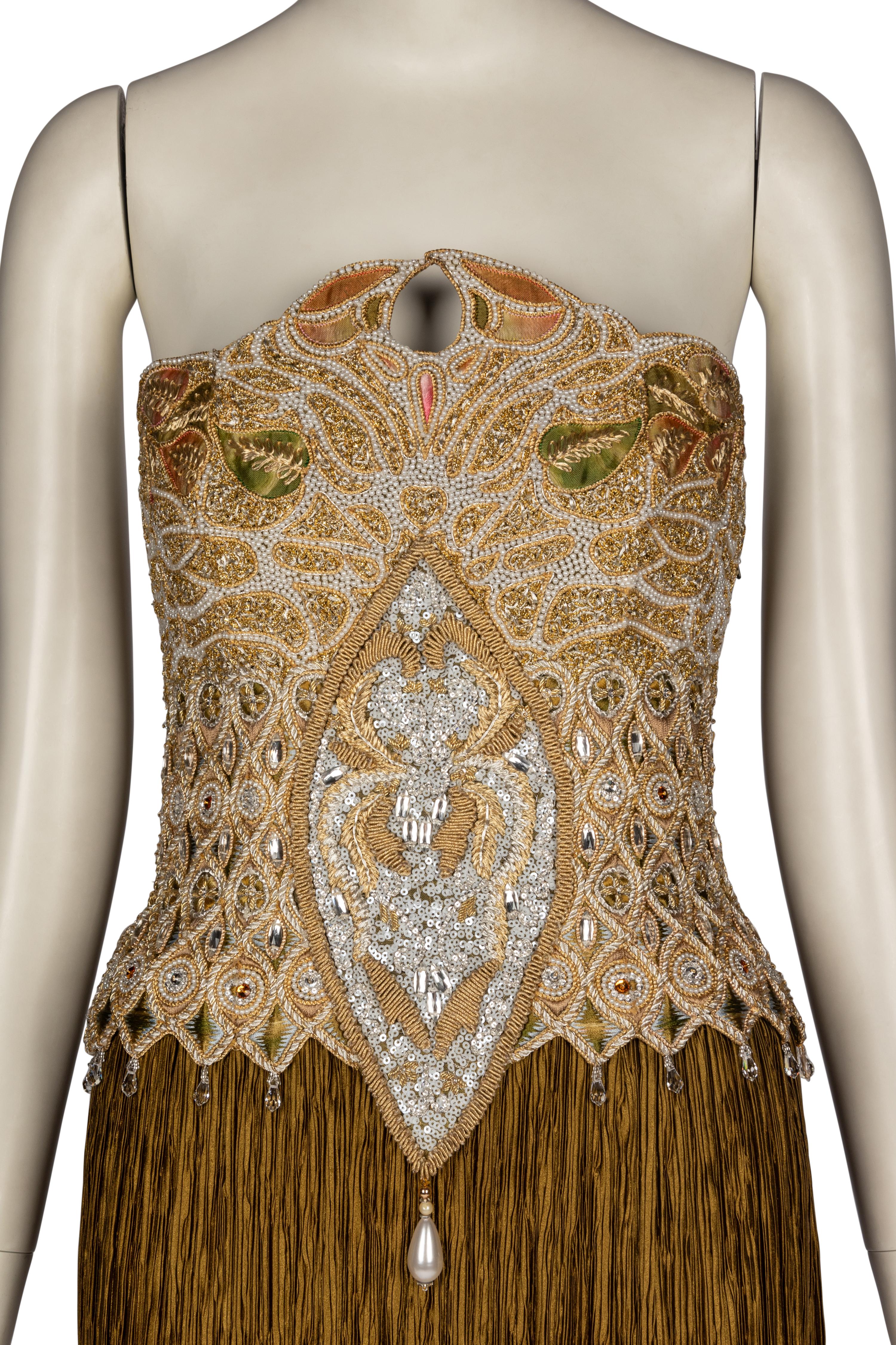 Mary McFadden Strapless Gown and Bolero