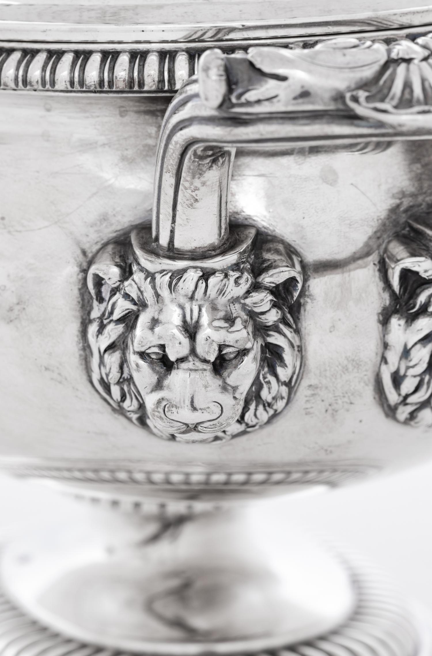 A Pair of Paul Storr George III Silver Covered Sauce Tureens