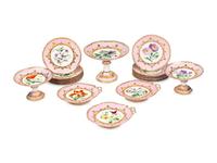 An English Porcelain Dessert Service