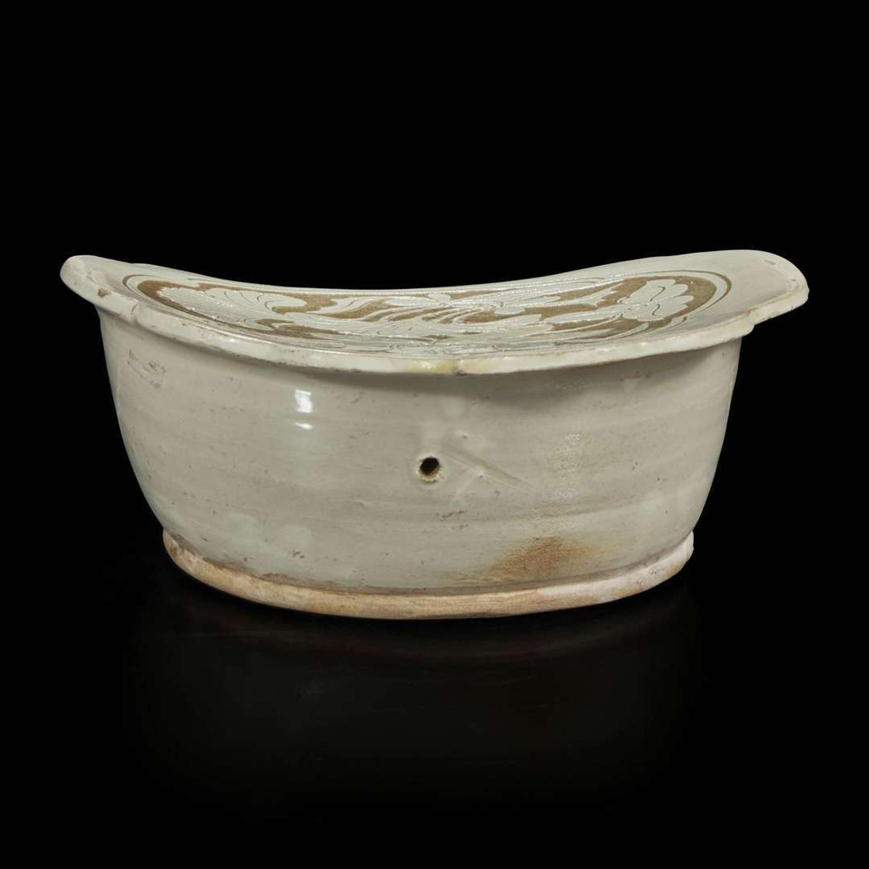 A Chinese Cizhou carved pillow 磁州窑刻花瓷枕 Northern Song or Jin dynasty ????
