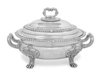 An English Silver-Plate Covered Tureen