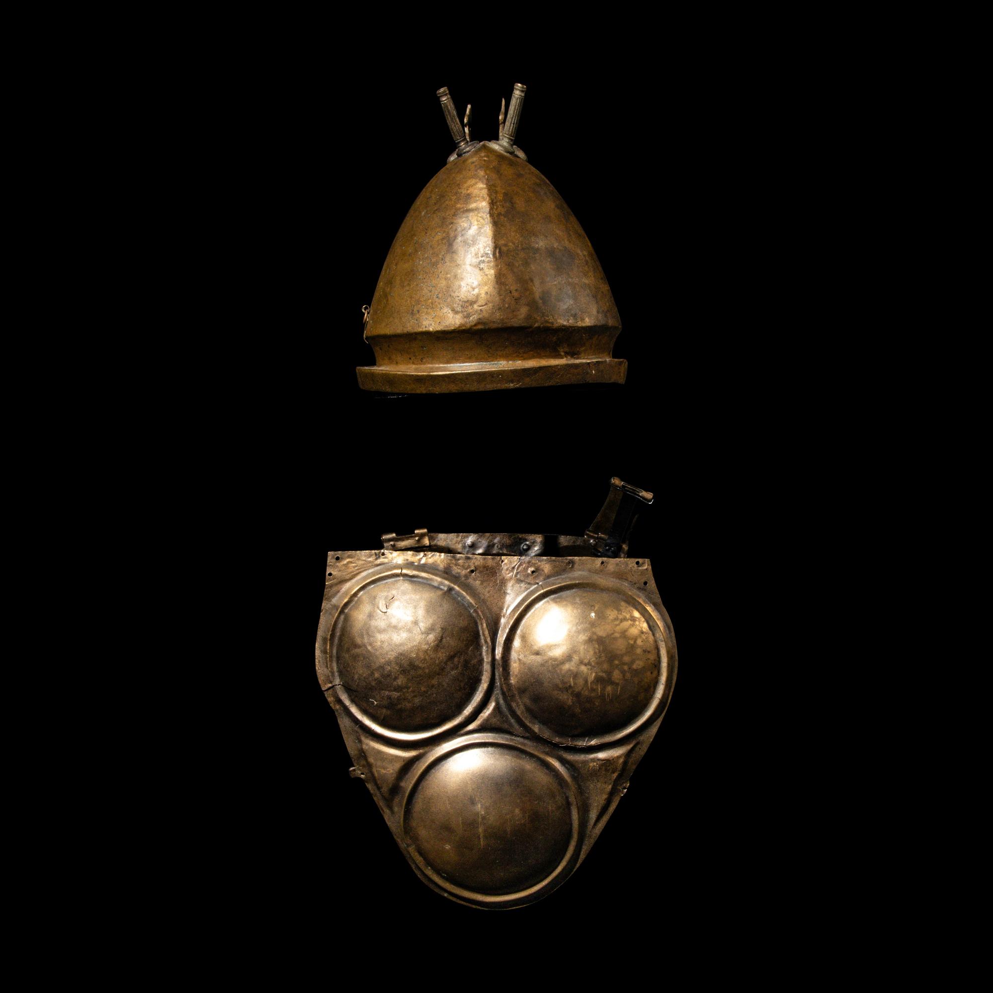 An Etruscan Bronze Suite of Armor