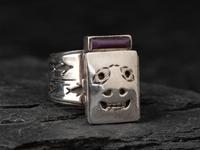 Sterling Silver Maskette Ring, 1990