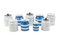 Nine Ceramic Lidded Storage Jars