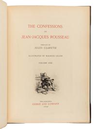 ROUSSEAU, Jean Jacques (1712-1778). The Confessions. Philadelphia: Gebbie & Company, 1902.