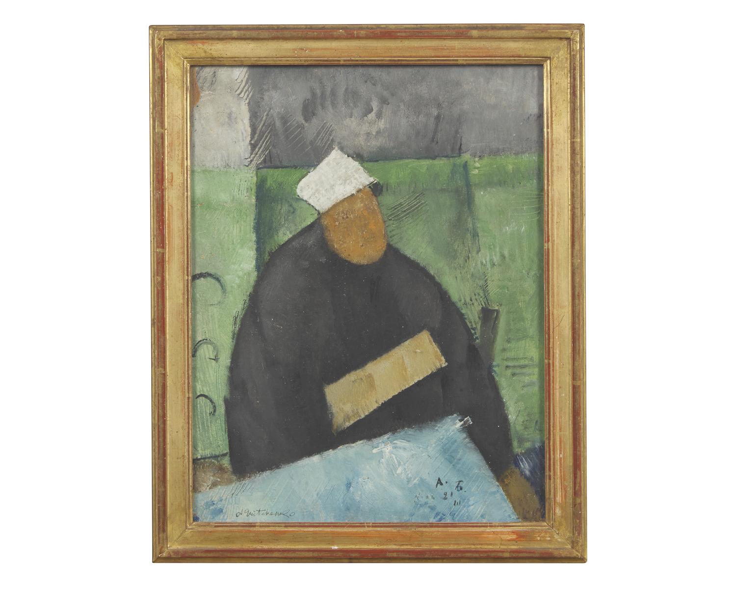 Figure with White Cap